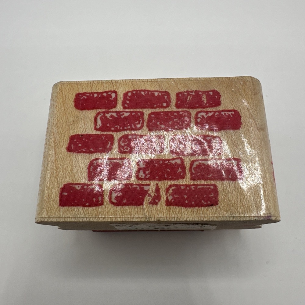 Posh‎ Impressions Patterned Bricks Rubber Stampede - Vintage